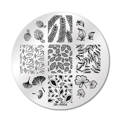 Mtssii 2023 új leopárd körömbélyegző lemezek geometriai vonalak levelek virágok design nyomdalemezek körömdíszítés stencil bélyegző eszközök