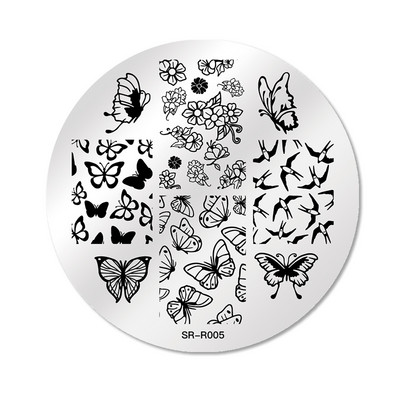 Mtssii 2023 új leopárd körömbélyegző lemezek geometriai vonalak levelek virágok design nyomdalemezek körömdíszítés stencil bélyegző eszközök