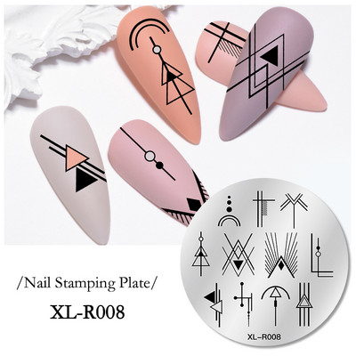 Mtssii 2023 új leopárd körömbélyegző lemezek geometriai vonalak levelek virágok design nyomdalemezek körömdíszítés stencil bélyegző eszközök