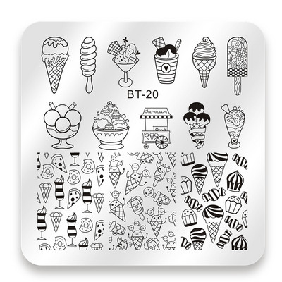 Biutee 6*6cm τετράγωνες πλάκες για σφράγιση νυχιών Σχέδιο δαντέλας λουλουδιών θερμοκρασίας σφραγίδα σφραγίδας τέχνης για τα νύχια Πρότυπο εικόνας για πιάτο στένσιλ