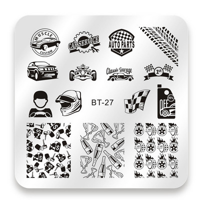 Biutee 6*6cm τετράγωνες πλάκες για σφράγιση νυχιών Σχέδιο δαντέλας λουλουδιών θερμοκρασίας σφραγίδα σφραγίδας τέχνης για τα νύχια Πρότυπο εικόνας για πιάτο στένσιλ