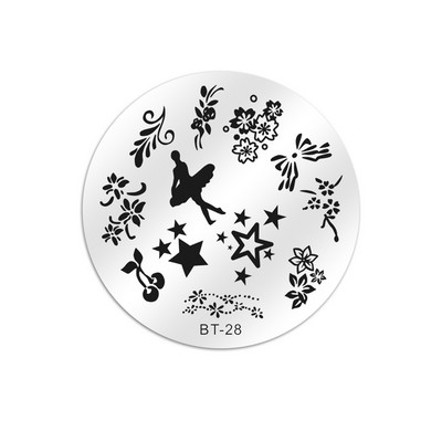 Biutee 6*6cm τετράγωνες πλάκες για σφράγιση νυχιών Σχέδιο δαντέλας λουλουδιών θερμοκρασίας σφραγίδα σφραγίδας τέχνης για τα νύχια Πρότυπο εικόνας για πιάτο στένσιλ