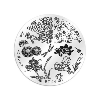 Biutee 6*6cm τετράγωνες πλάκες για σφράγιση νυχιών Σχέδιο δαντέλας λουλουδιών θερμοκρασίας σφραγίδα σφραγίδας τέχνης για τα νύχια Πρότυπο εικόνας για πιάτο στένσιλ