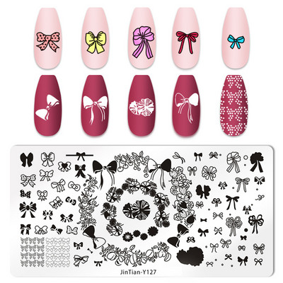 Ploča za nokte Leptir Cvijet List Predložak za ispis od nehrđajućeg čelika Pečat DIY Alati za manikuru Dodatak za prijenos grafičkog uzorka