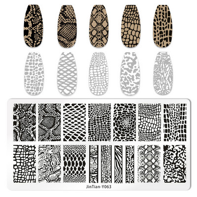 Ploča za nokte Leptir Cvijet List Predložak za ispis od nehrđajućeg čelika Pečat DIY Alati za manikuru Dodatak za prijenos grafičkog uzorka