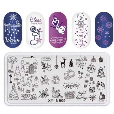 Ploča za nokte Leptir Cvijet List Predložak za ispis od nehrđajućeg čelika Pečat DIY Alati za manikuru Dodatak za prijenos grafičkog uzorka