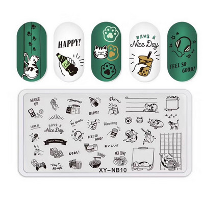 Ploča za nokte Leptir Cvijet List Predložak za ispis od nehrđajućeg čelika Pečat DIY Alati za manikuru Dodatak za prijenos grafičkog uzorka