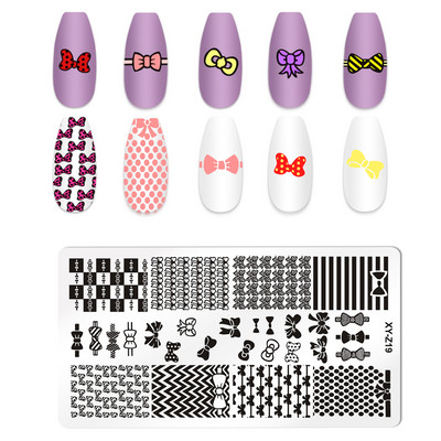 Ploča za nokte Leptir Cvijet List Predložak za ispis od nehrđajućeg čelika Pečat DIY Alati za manikuru Dodatak za prijenos grafičkog uzorka