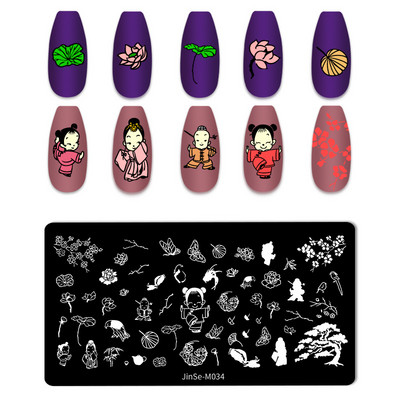 Love Heart Tanjurići za utiskivanje noktiju Crtana mašna Slika za vjenčanje Noć vještica Dizajnerski tanjurići za utiskivanje noktiju Valentinovo Božićni predlošci za poliranje