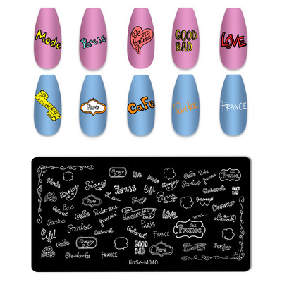 Love Heart Tanjurići za utiskivanje noktiju Crtana mašna Slika za vjenčanje Noć vještica Dizajnerski tanjurići za utiskivanje noktiju Valentinovo Božićni predlošci za poliranje