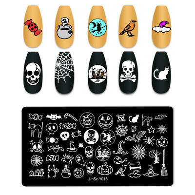 Love Heart Tanjurići za utiskivanje noktiju Crtana mašna Slika za vjenčanje Noć vještica Dizajnerski tanjurići za utiskivanje noktiju Valentinovo Božićni predlošci za poliranje