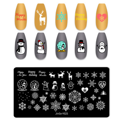 Love Heart Tanjurići za utiskivanje noktiju Crtana mašna Slika za vjenčanje Noć vještica Dizajnerski tanjurići za utiskivanje noktiju Valentinovo Božićni predlošci za poliranje