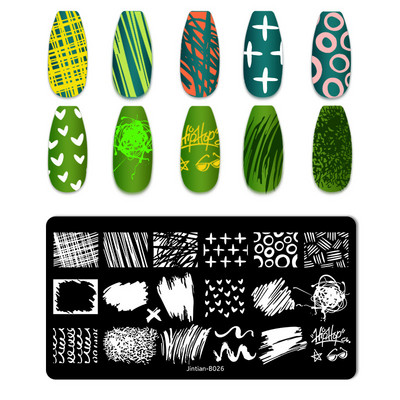 Love Heart Tanjurići za utiskivanje noktiju Crtana mašna Slika za vjenčanje Noć vještica Dizajnerski tanjurići za utiskivanje noktiju Valentinovo Božićni predlošci za poliranje