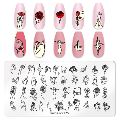 Love Heart Tanjurići za utiskivanje noktiju Crtana mašna Slika za vjenčanje Noć vještica Dizajnerski tanjurići za utiskivanje noktiju Valentinovo Božićni predlošci za poliranje