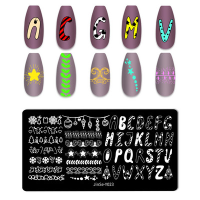 Love Heart Tanjurići za utiskivanje noktiju Crtana mašna Slika za vjenčanje Noć vještica Dizajnerski tanjurići za utiskivanje noktiju Valentinovo Božićni predlošci za poliranje