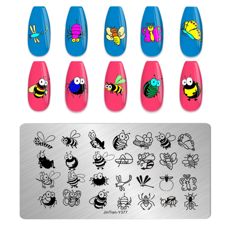 Love Heart Tanjurići za utiskivanje noktiju Crtana mašna Slika za vjenčanje Noć vještica Dizajnerski tanjurići za utiskivanje noktiju Valentinovo Božićni predlošci za poliranje