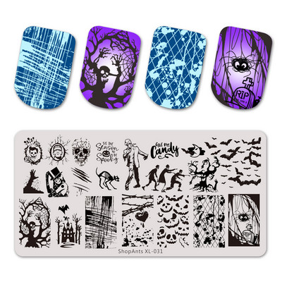 6 * 12 cm nagų štampavimo plokštės Gėlių drugelio kaktuso žolės lapai vaizdas Nerūdijančio plieno nagų dailės trafareto šablonas XL-035