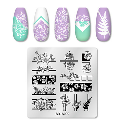 1 tk küünekunsti mallid tembeldusplaadi disaini armastaja roostevabast terasest temperatuuriga pitstempli mallid plaadid pilt