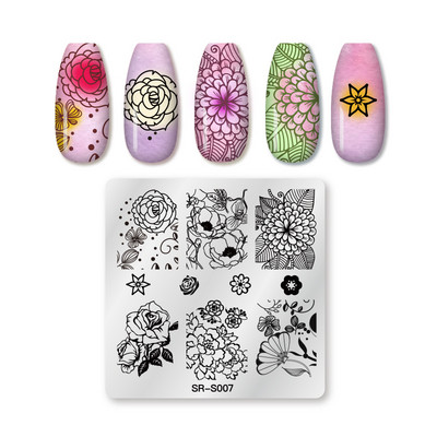 1 tk küünekunsti mallid tembeldusplaadi disaini armastaja roostevabast terasest temperatuuriga pitstempli mallid plaadid pilt