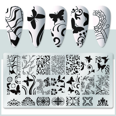 1 tk küünekunsti mallid tembeldusplaadi disaini armastaja roostevabast terasest temperatuuriga pitstempli mallid plaadid pilt