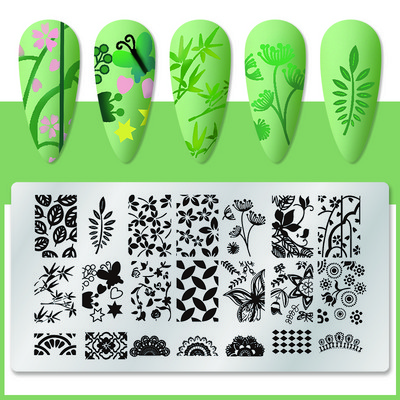 1 tk küünekunsti mallid tembeldusplaadi disaini armastaja roostevabast terasest temperatuuriga pitstempli mallid plaadid pilt