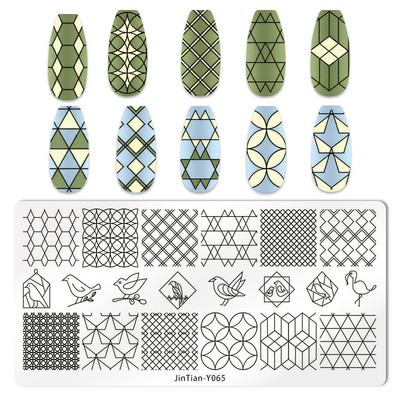 1db aranyos kutya körömbélyegző lemezek Love Four Leaves lóhere egyszarvú köröm sablonok állati leopárd körömdíszítő mintás sablonok
