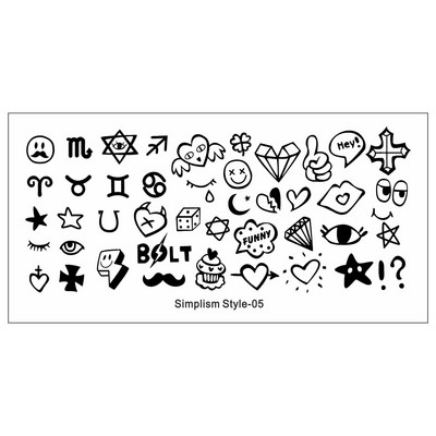 Πλάκα για σφράγιση νυχιών φύλλων φοίνικα Πρότυπα σφραγίδας νυχιών με λωρίδες λουλουδιών φύλλα floral εκτύπωσης στένσιλ γραμμή δαντέλας γράμμα κρανίο πόκερ