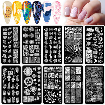 Major Dijit Dream Catcher Nail Stamping Plate 3D Flower Owl Pattern Nail Art Πρότυπο εικόνας για πλάκα στένσιλ καρφιά Εργαλεία 31-40