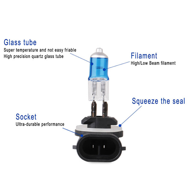 2 KOM H27 881 Svjetlo za maglu Halogena žarulja velike snage 27 W Prednja svjetla automobila DRL dnevna svjetla 12 V Dodaci za automobile