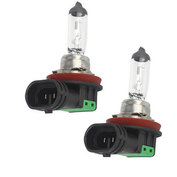2 PCS H11 халогенни 55W 12V резервни халогенни крушки кехлибарени къси светлини за кола/автоматични фарове/фарове за мъгла/лампи за шофиране прозрачни