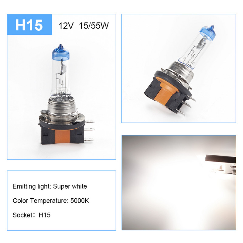 ADPOW H15 6000K ülivalge 55W 12V udutuled halogeenpirn auto kuldkollane 5000k esitule latern auto sõiduvalgus auto stiil