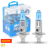 2tk H1 100W auto esitule pirn Udutuli Super Bright 6000K valge tuli auto kapoti halogeenlamp Auto eesmine udutuli