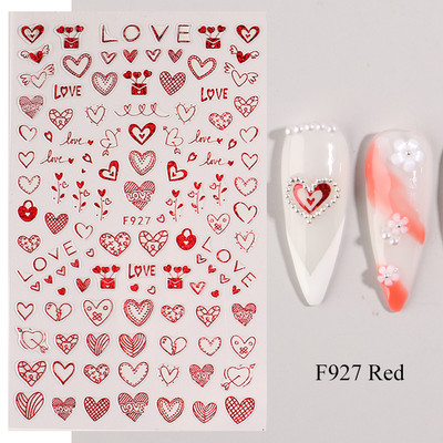 Mustvalgete tähtedega küünekleebis Abstraktne kunst Sõnad Silt 3D Disain Liugurid Graffiti Joone Kleebised Foolium maniküüri tarvikud