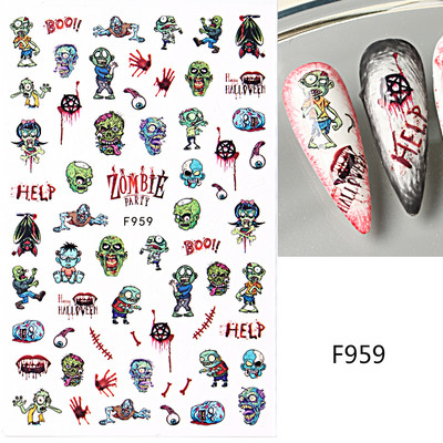 Mustvalgete tähtedega küünekleebis Abstraktne kunst Sõnad Silt 3D Disain Liugurid Graffiti Joone Kleebised Foolium maniküüri tarvikud