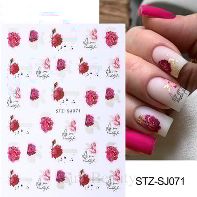 Leopard uzorak 3D naljepnica za nokte Zlatna metalna linija Klizači Zebra pruge Mlijeko Krava Tigar Životinjske kože Dizajn Tetovaže Manikura Dekor