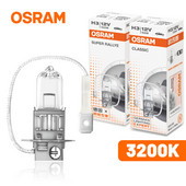 OSRAM H3 Halogene svjetiljke Žarulje za prednja svjetla automobila 55W 100W Standardna svjetla za maglu 3200K Žuta ampula Univerzalna mini auto Plug and Play