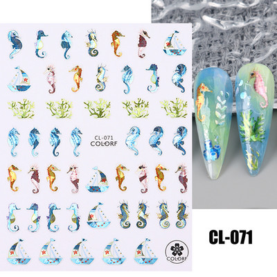 Lihtsad Lilled Lehed 3D Küünekleebised Karikakrad Lilled Prantsuse Otsejooned Prindi Sügisdisain Kleepliigud Maniküür Küünekleebised