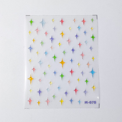 Värviline mullitäht fantaasia vesipiisk ükssarvik süda täht tarretis suvine 5D kleebis pehme reljeefne 3D kaunistus küünekleebis naine