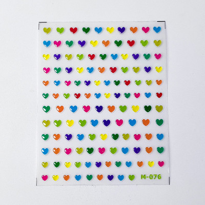 Värviline mullitäht fantaasia vesipiisk ükssarvik süda täht tarretis suvine 5D kleebis pehme reljeefne 3D kaunistus küünekleebis naine