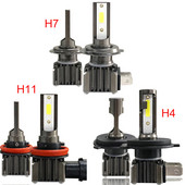 2TK LED auto esitule mini Canbus lamp H11 pirnid H7 H8 H9 esitulede komplekt 9005 HB3 9006 HB4 6000k udutuli 12 V LED lamp 12000LM