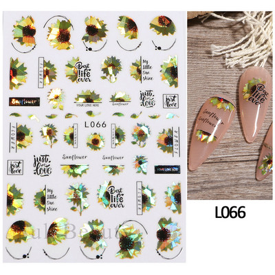 Laser Rainbow Evil Eyes 3D Küünekleebised Psühhedeelsed Abstraktsed Line Laine Holograafilised Liimiga Liugurid Õitsevad Marmorist Küünekleebised