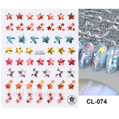 Laser Rainbow Evil Eyes 3D Küünekleebised Psühhedeelsed Abstraktsed Line Laine Holograafilised Liimiga Liugurid Õitsevad Marmorist Küünekleebised