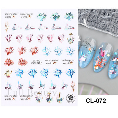 Laser Rainbow Evil Eyes 3D Küünekleebised Psühhedeelsed Abstraktsed Line Laine Holograafilised Liimiga Liugurid Õitsevad Marmorist Küünekleebised