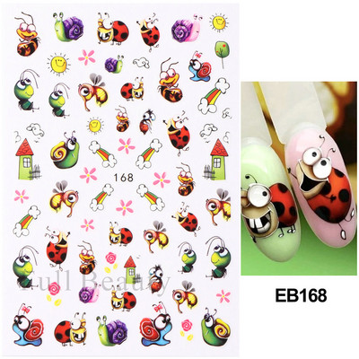 Laser Rainbow Evil Eyes 3D Küünekleebised Psühhedeelsed Abstraktsed Line Laine Holograafilised Liimiga Liugurid Õitsevad Marmorist Küünekleebised