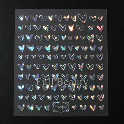 Laser Rainbow Evil Eyes 3D Küünekleebised Psühhedeelsed Abstraktsed Line Laine Holograafilised Liimiga Liugurid Õitsevad Marmorist Küünekleebised