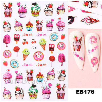 Laser Rainbow Evil Eyes 3D Küünekleebised Psühhedeelsed Abstraktsed Line Laine Holograafilised Liimiga Liugurid Õitsevad Marmorist Küünekleebised