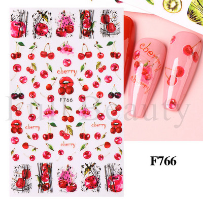 Autocolante pentru unghii cu litere albe și negru Glisoare cu cuvinte de dragoste pentru manichiură Personaj 3D Nail Art Polish Decalcomanie Piese de decorare FBJO2173