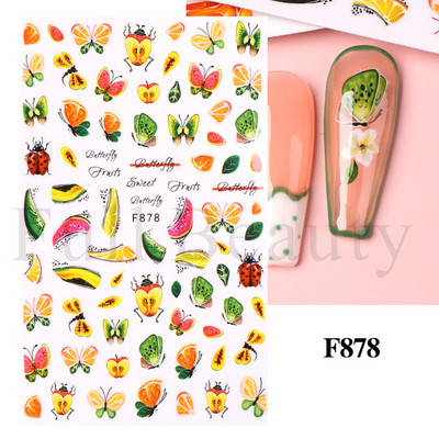 Autocolante pentru unghii cu litere albe și negru Glisoare cu cuvinte de dragoste pentru manichiură Personaj 3D Nail Art Polish Decalcomanie Piese de decorare FBJO2173