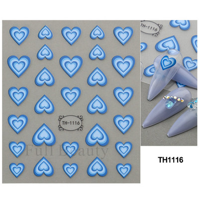 Autocolante pentru unghii cu litere albe și negru Glisoare cu cuvinte de dragoste pentru manichiură Personaj 3D Nail Art Polish Decalcomanie Piese de decorare FBJO2173