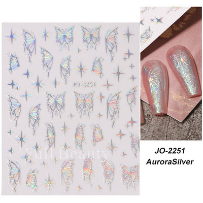 Autocolante pentru unghii cu litere albe și negru Glisoare cu cuvinte de dragoste pentru manichiură Personaj 3D Nail Art Polish Decalcomanie Piese de decorare FBJO2173